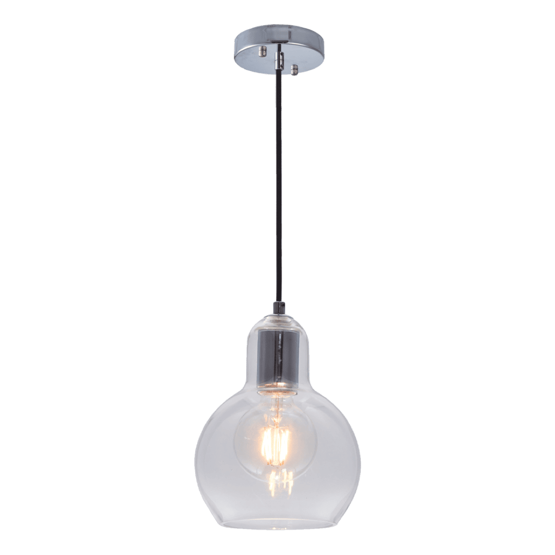 Lampara Colgante Omega Gris Humo