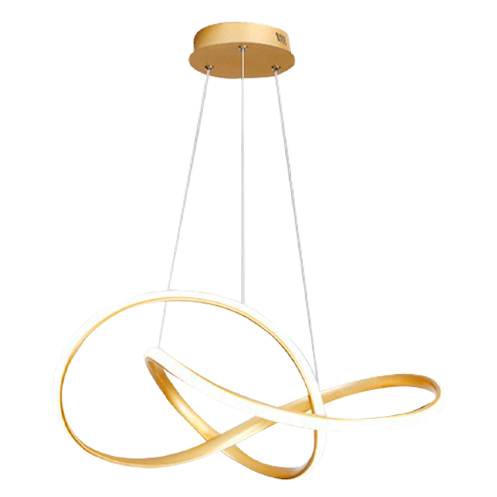 Lampara Colgante Infinito Dorado